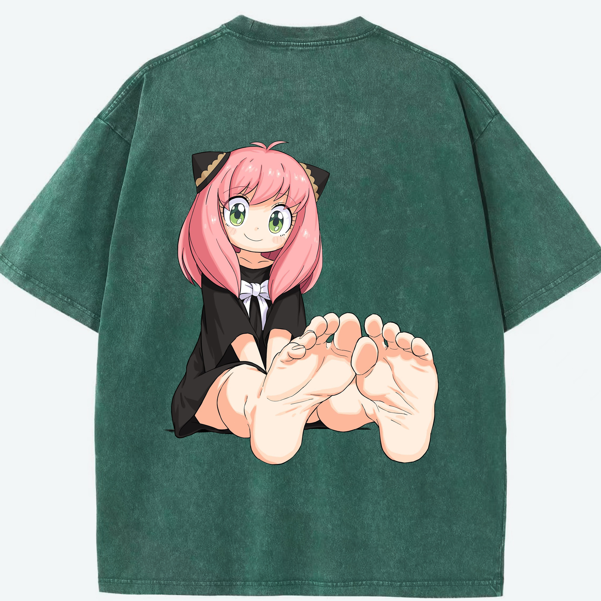 （画像用） SPY×FAMILY间谍家家酒 綿100% ヴィンテージ風 半袖Tシャツ（背面プリント）
